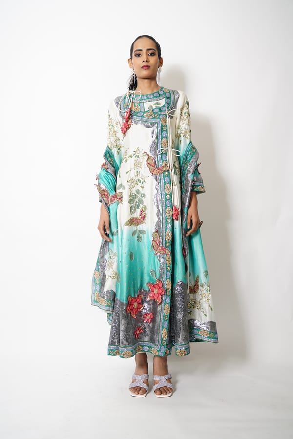 1723 -63 Saumya-Two Pc Anarkali Set — NAVYA CUSTOM