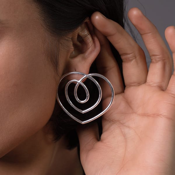 Beau Earrings Silver — Equiivalence