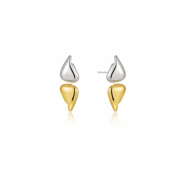 Inaya Two Toned Abstract Fluid Drop Earrings, Aura — Inaya Accessories