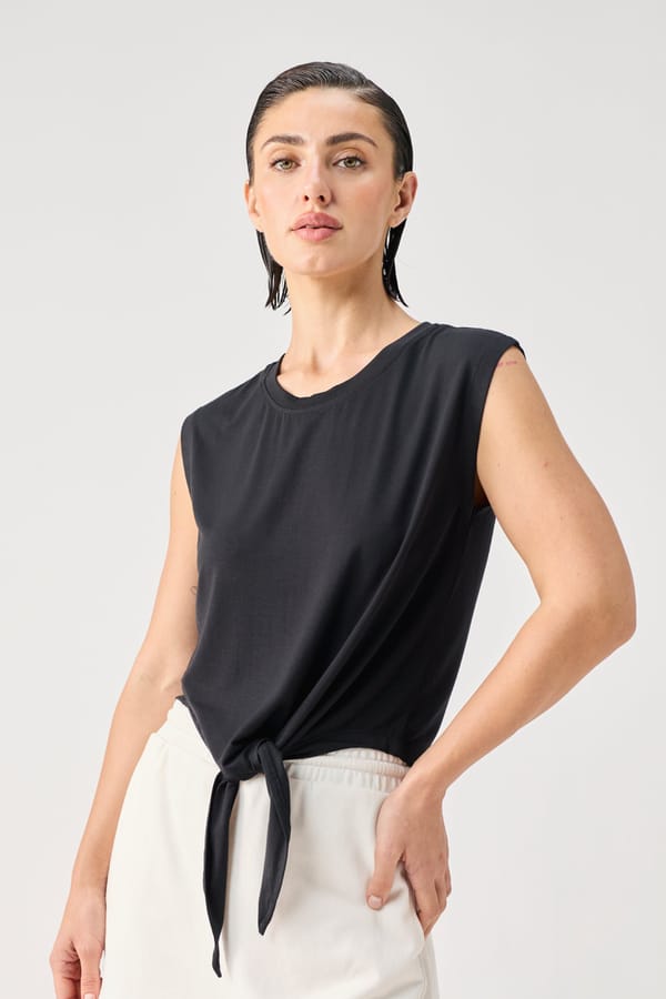 Tie Front Modal Top — REISTOR