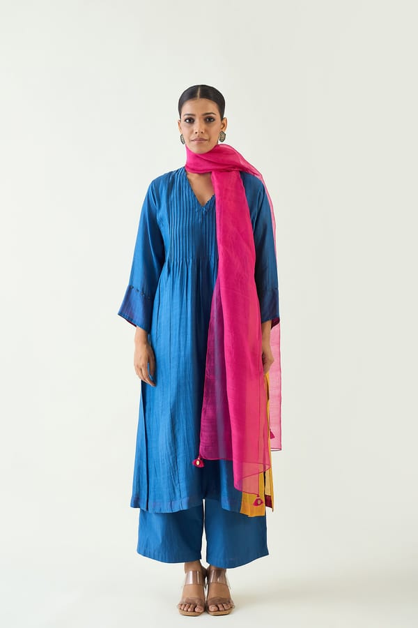 Kriya: Cotton Silk choga set -With Dupatta — SHIVANI BHARGAVA