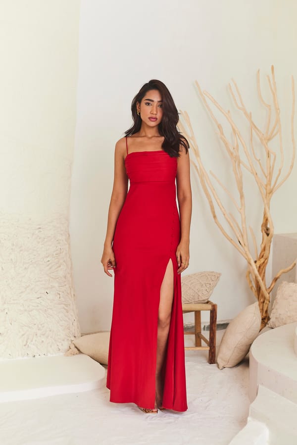 Red Cocktail Gown — Urban Suburban