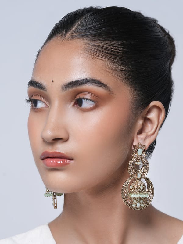 Reverse AD Jhumki Style Earrings — Cao Jewellery