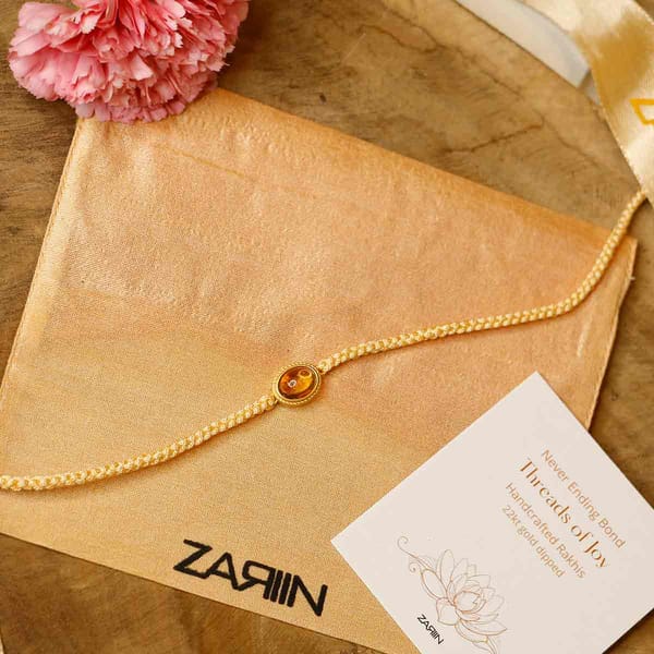 Citrine Healing Rakhi for Success — Zariin