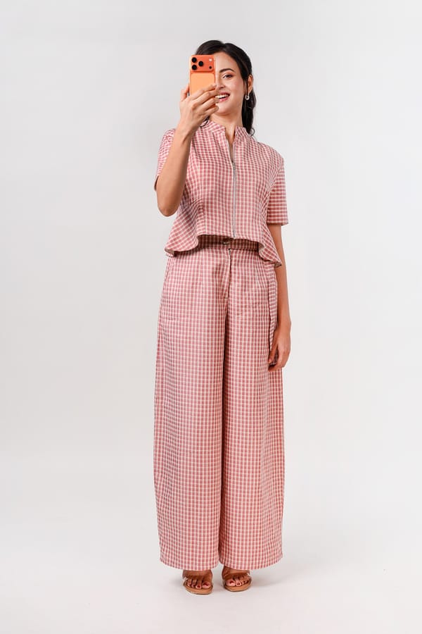 Cherry Gingham Coord Set — 9899