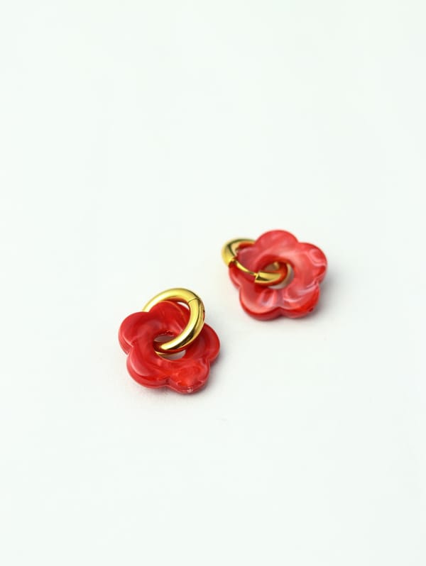 Flower Hoops — Jewellery by Mitali Jain