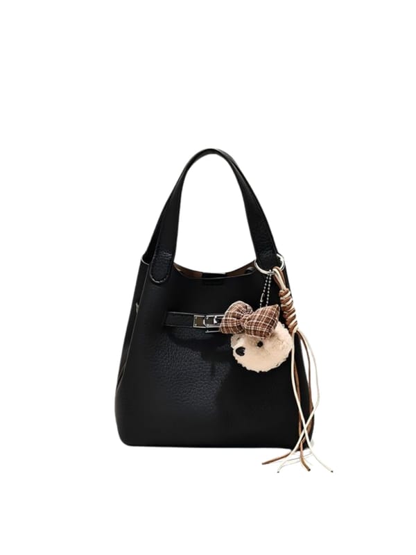 Noelle Bucket Bag with Teddy Charm — Favori