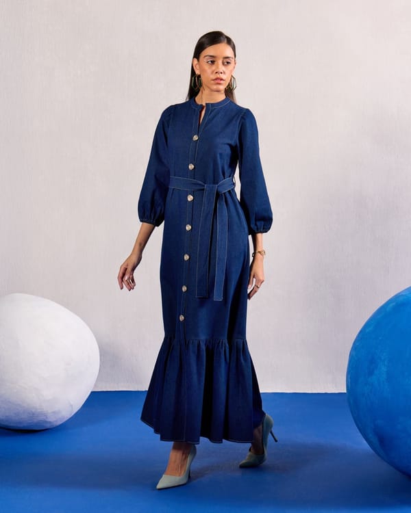Denim Maxi Dress — ZAZU