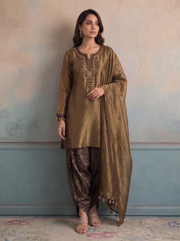 Mouse Pearl Kurta Set — SUSHIL AGGARWAL