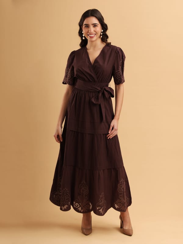 Olivia Ember Wrap Dress — ANISETTE