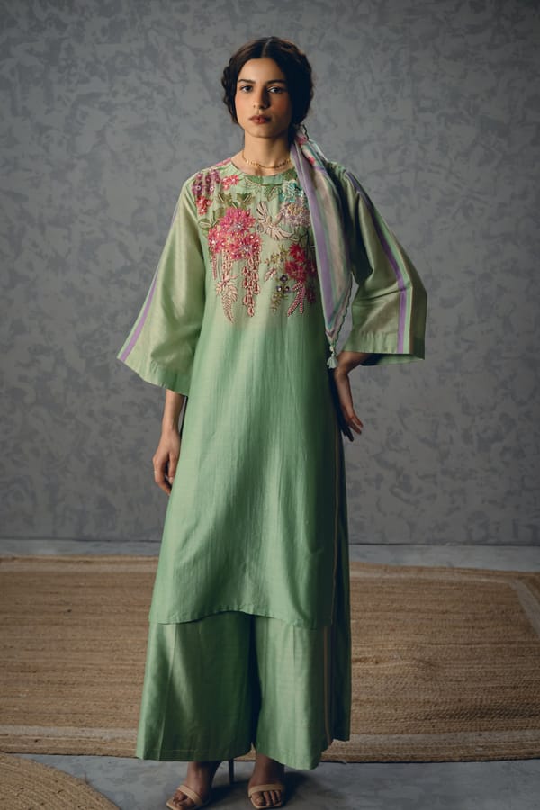Shiro kurta set- BLUE — Paulmi and Harsh