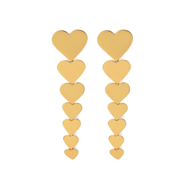 Heart Dangle Earrings — Azga