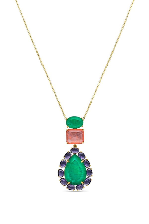 Peacock Paradise Pendant With Chain — Miss Jo