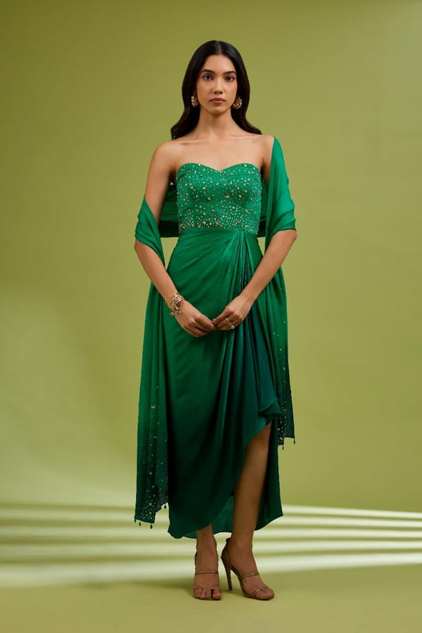 Ombre Corset Gown — EWOKE STUDIO