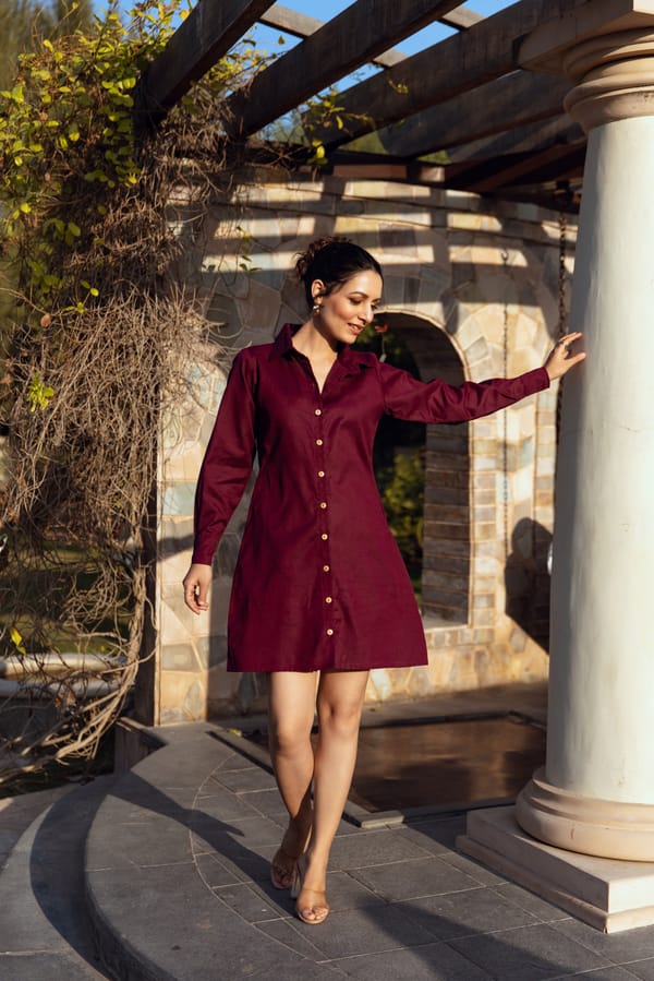 Raspa Shirt Dress — SAJKE