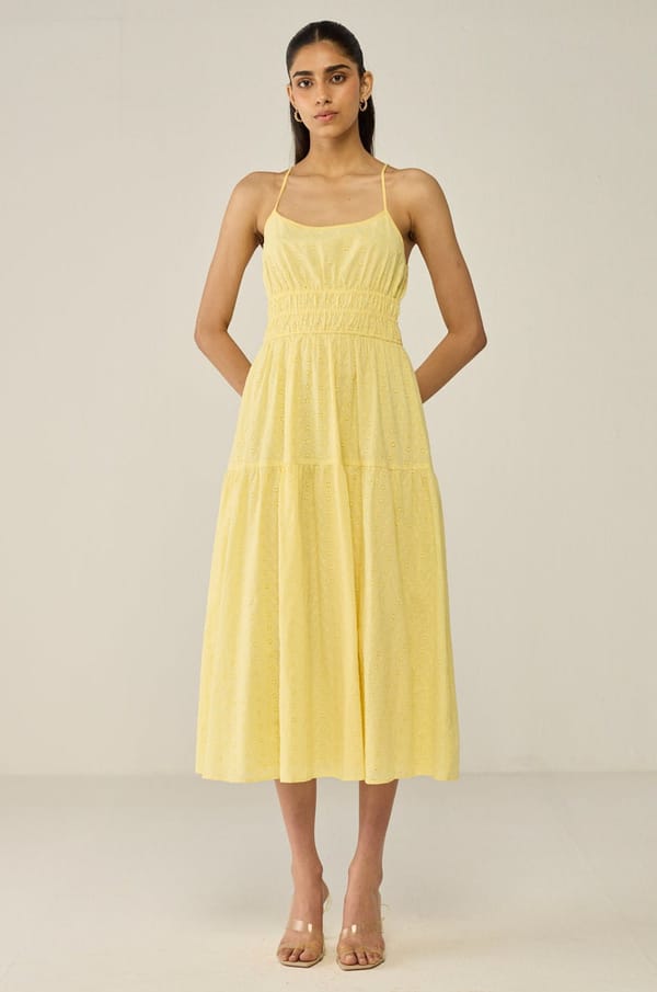 Yellow Midi Dress — Move About Effortlessly