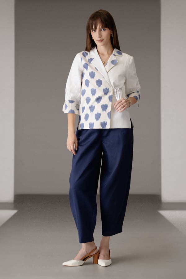 Rumi Ikat Wrap Top — Dialogue