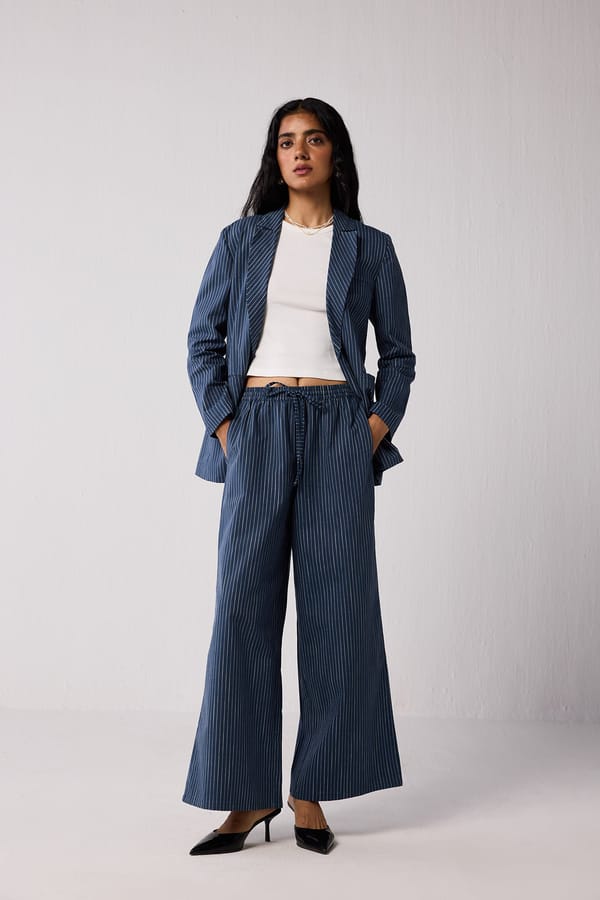 Wide-leg Drawstring Pants — REISTOR