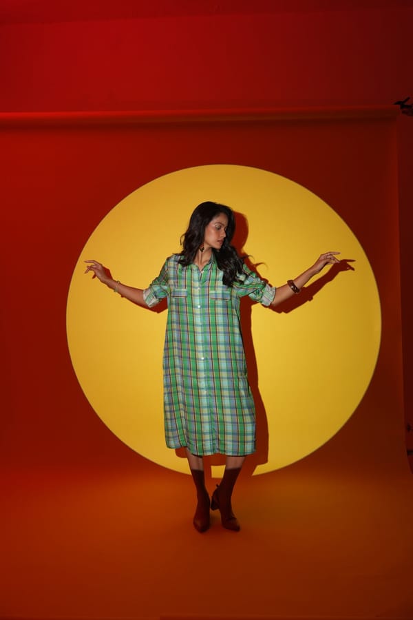 Green Checked Dress — Cloth Haus