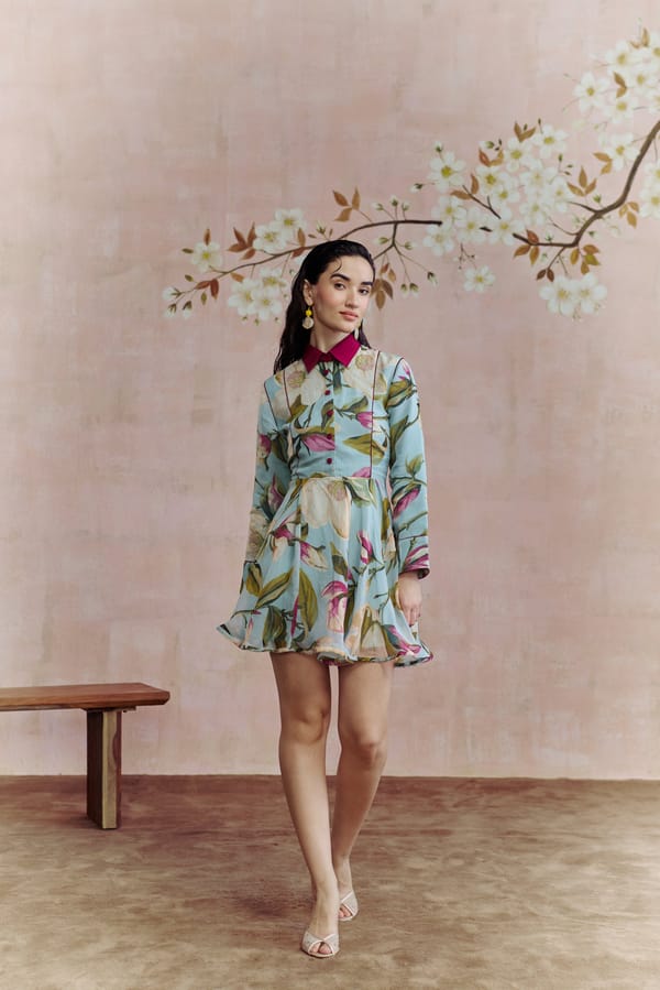Magnolia Mini Flared Dress — HOUSE OF HEATHER