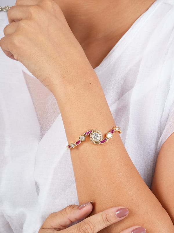 Ruby Curve Bracelet — Cao Jewellery
