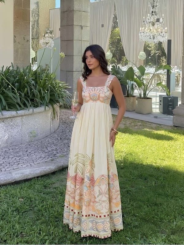Oasis Printed Maxi Dress — POPPI