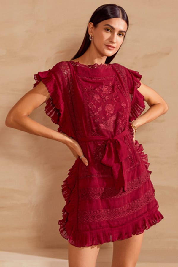 Striking Embroidered Kimono Dress — BOHO-CHIC