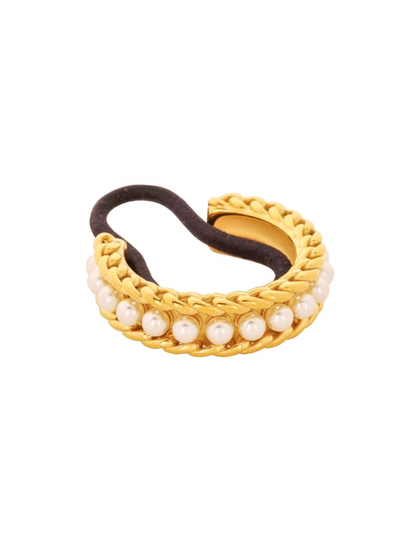 Pearl Braid Hair Cuff Tie — Jewellery by Mitali Jain