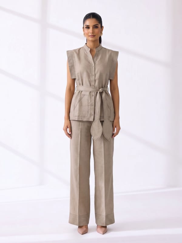 Iki Linen Coordinated Set — Prink Tonic