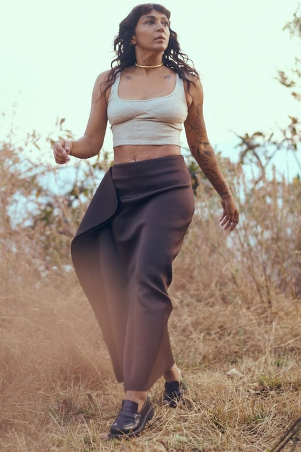 Yura Skirt in Dark Brown — Unrush