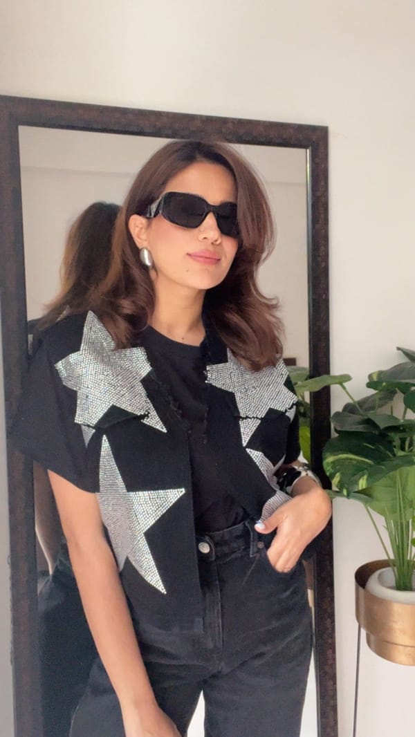 Swarovski Star Denim Gilet — CLOSET AFFAIR