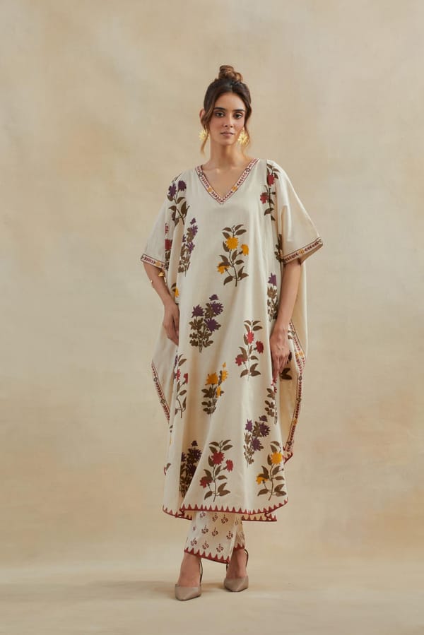 Beige Kaftan Pant — Upavita