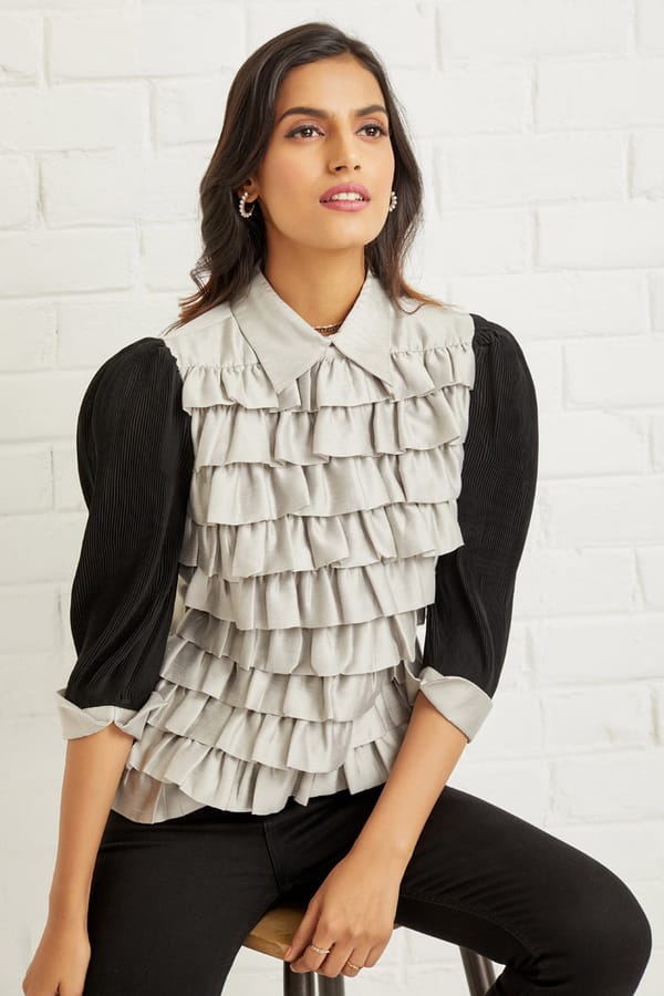 Beautifully Crafted Ruffled Blouse — BOHO-CHIC