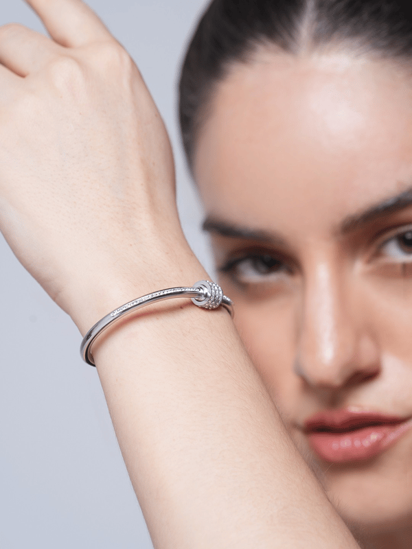 Titanium Zircon Bangle — Cao Jewellery