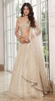 Embroidered Lehenga Set - Basanti Kapde aur Koffee - Image 1