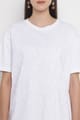White Cotton Jersey T-Shirt with Tonal Embroidery - SILVIAN HEACH - Image 1