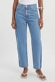 Mid Blue High-Rise Straight-Leg Jeans - KAREN MILLEN - Image 1