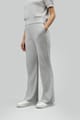 Grey Ottoman Rib Wide-Leg Lounge Pants - Necesera - Image 1