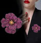 Ruby Floral Brooch - Queens Closet by Neha - Image 1