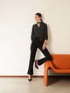 Black High-Rise Bootcut Trousers - Fable Street - Image 1