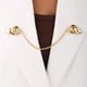 Moon Snail Link Brooch Gold - Equiivalence - Image 1