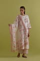 Pink & Green Dupattas - Upavita - Image 1