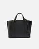 Large Shopper Bag in Drummed Leather - PINKO - Image 1