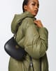Baby Half Moon Leather Shoulder Bag - PINKO - Image 1