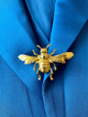 Bold Honeybee Chunky Brooch - Amossh - Image 1