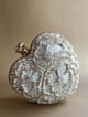 The Floral Heart Bag in Pearl White - Plode - Image 1