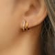 2 In 1 Piercing Earrings, Irena - Inaya Accessories - Image 1