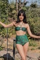 High Waist Bikini Bottom - Emerald Jungle - IZSI - Image 1