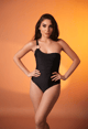 Black One-Shoulder Ruched Swimsuit - Mysthelle - Image 1