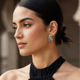 Green Triangle Hoops - Kesya - Image 1